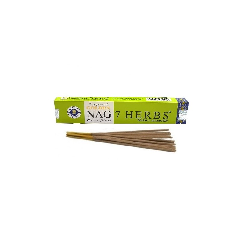 Seven Herbs incense sticks, Vijayshree Golden , 15g