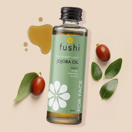 Jojobas eļļa Golden, auksti spiesta, organiska, Fushi, 50ml