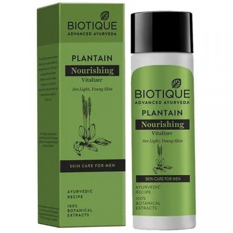 Bio Plantain atjaunojošais sejas serums vīriešiem, Biotique, 120ml