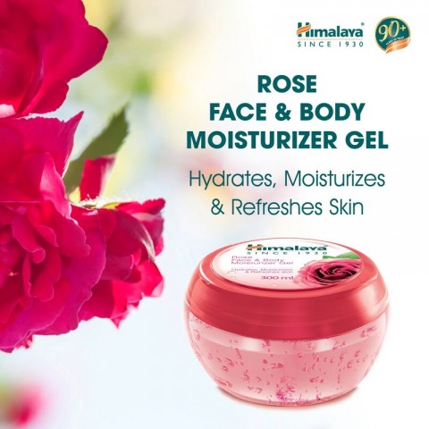 Moisturising Face and Body Gel Rose, Himalaya, 300ml