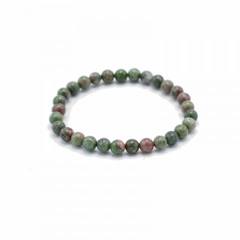 Gemstone Manifestation Bracelet Green Jasper for Personal Growth