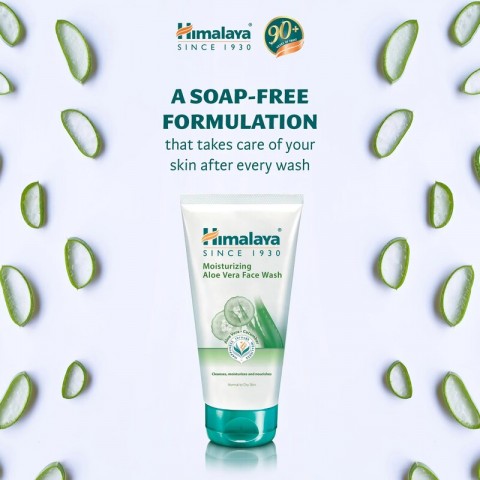 Moisturising face wash with aloe vera, Himalaya, 150ml