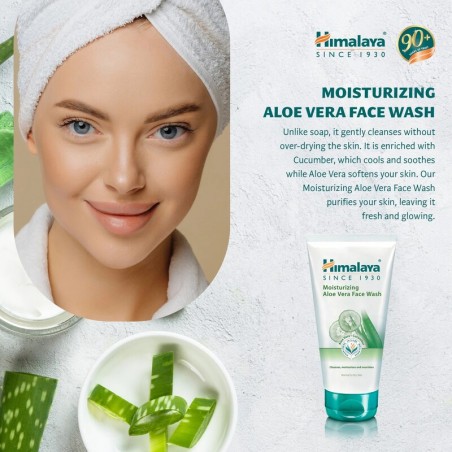 Moisturising face wash with aloe vera, Himalaya, 150ml