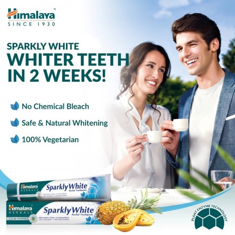 Whitening toothpaste Sparkly White Gum Expert, Himalaya, 75ml