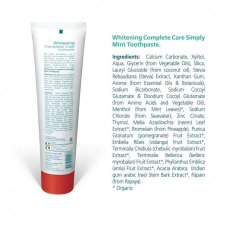 Отбеливающая зубная паста Simply Mint Complete Care Botanique, Himalaya, 150 г