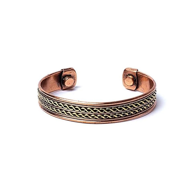 Magnetic Copper Bracelet Double Spiral