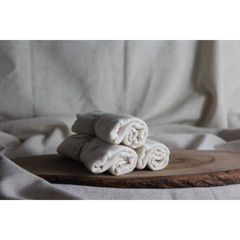 Muslin cloths for double facial cleansing, eco-friendly, Urban Veda, 3 pcs.