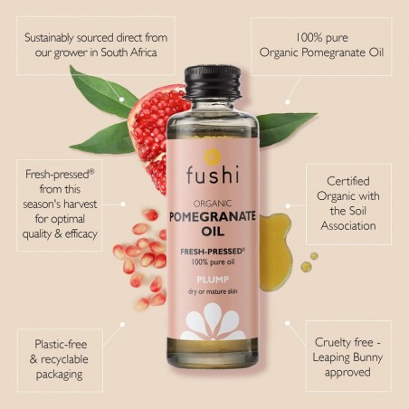 Pomegranate Seed Oil 80 Plus, organic, Fushi, 50ml