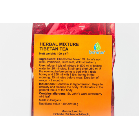Herbal tea Tibetan Luxury, loose, Bioherba, 100g