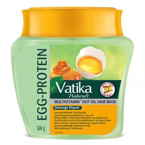 Egg protein hot oil hair mask Multivitamin, Dabur Vatika, 500 g