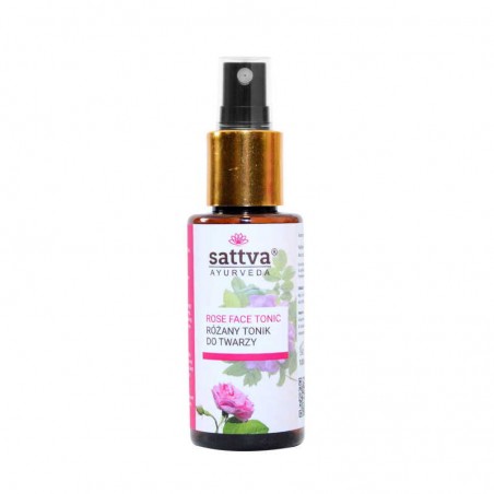 Тоник для лица с розовой водой, Sattva Ayurveda, 100 мл