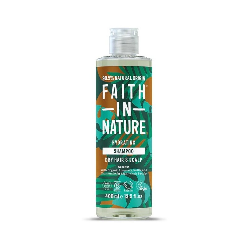 Šampūns ar kokosriekstu, Faith In Nature, 400ml