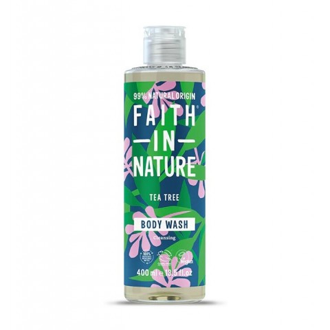 Shower gel with tea tree, Faith In Nature, 400ml