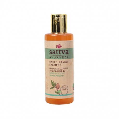 Barojošs matu šampūns ar medu un mandelēm Honey, Sattva Ayurveda, 210 ml