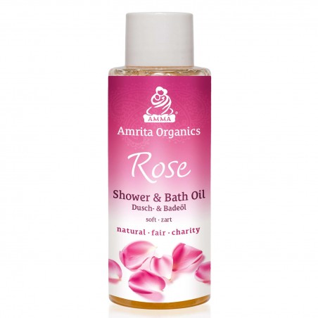 Eļļa ķermenim vannai Rose, Amrita Organics, 100 ml