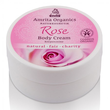 Ķermeņa krēms Rose, Amrita Organics, 100ml