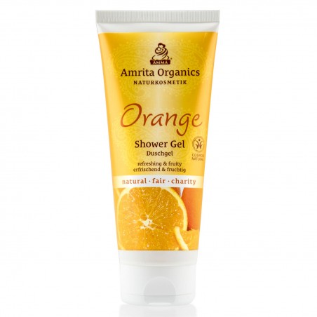 Dušas želeja Orange, Amrita Organics, 200ml