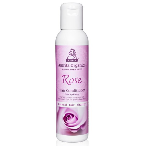 Kondicionieris bojātiem matiem Rose, Amrita Organics, 150ml