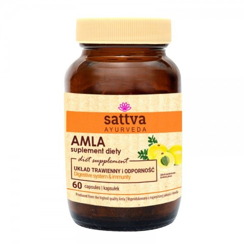 Uztura bagātinātājs Amla, Sattva Ayurveda, 60 kapsulas