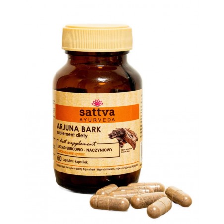 Uztura bagātinātājs Arjuna, Sattva Ayurveda, 60 kapsulas