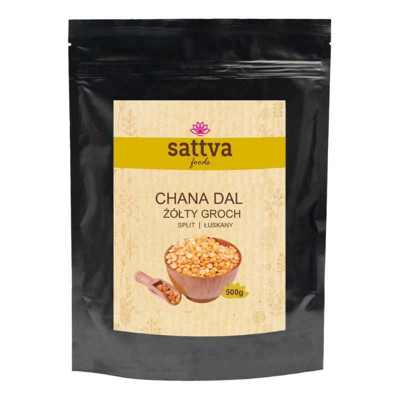 Chana Dal sadalīti aunazirņi, Sattva Foods, 500g