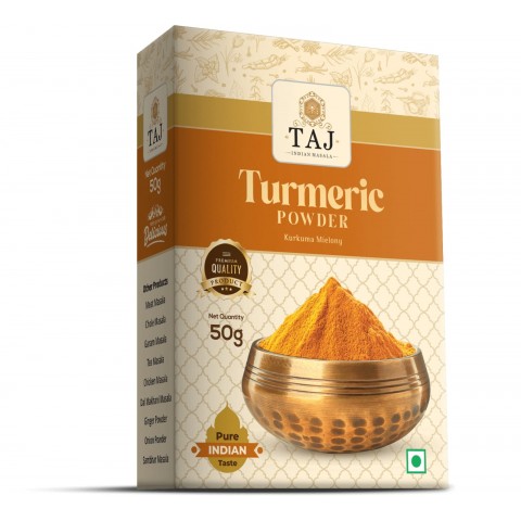 Dried ground turmeric root, TAJ, 50g