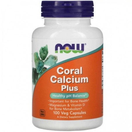 Coral Calcium Plus with Magnesium, NOW, 100 capsules