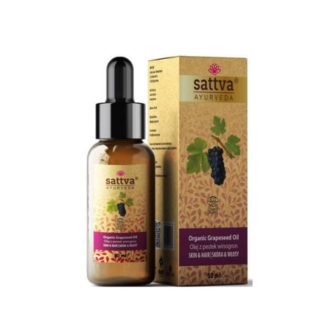 Vīnogu kauliņu eļļa, Sattva Ayurveda, 50ml