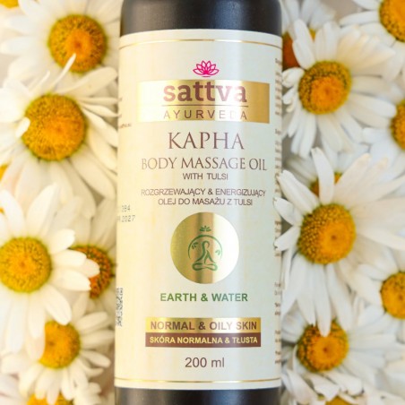 Kapha masāžas eļļa taukainai ādai, Sattva Ayurveda, 200ml