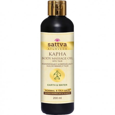 Kapha masāžas eļļa taukainai ādai, Sattva Ayurveda, 200ml