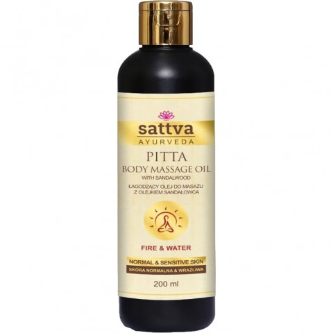 Masāžas eļļa jutīgai un problemātiskai Pitta ādai, Sattva Ayurveda, 200ml