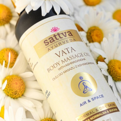 Masāžas eļļa sausai un nobriedušai ādai Vata, Sattva Ayurveda, 200ml