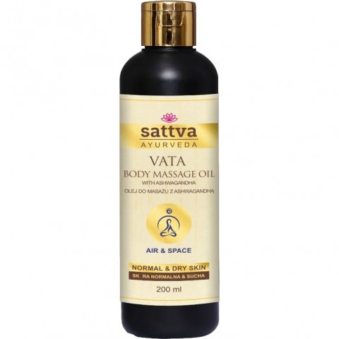 Masāžas eļļa sausai un nobriedušai ādai Vata, Sattva Ayurveda, 200ml