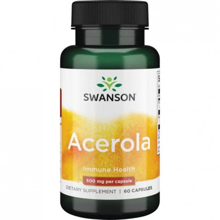 Acerola Natural Vitamin C, Swanson, 125mg, 60 capsules