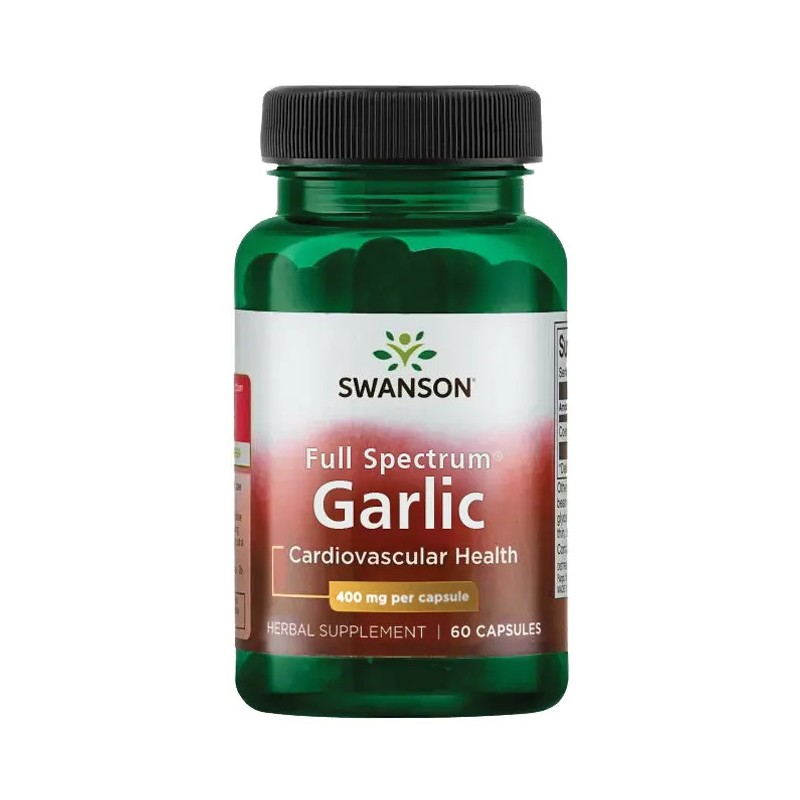 Ķiploki, Swanson, 400 mg, 60 kapsulas Ķiploki, Swanson, 400 mg, 60 kapsulas
