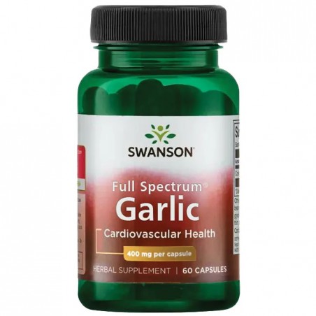 Ķiploki, Swanson, 400 mg, 60 kapsulas