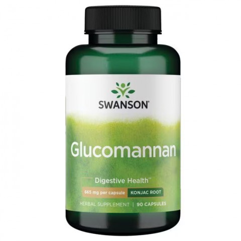 Glucomannan, Swanson, 665mg, 90 capsules