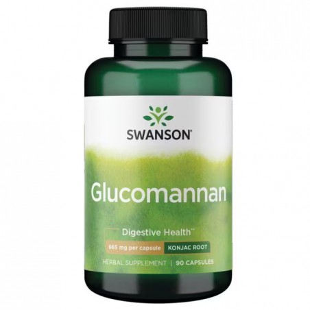Glucomannan, Swanson, 665mg, 90 capsules
