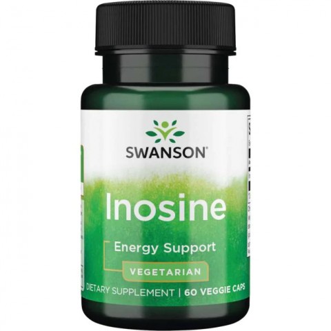 Inosīns, Swanson, 500 mg, 60 kapsulas