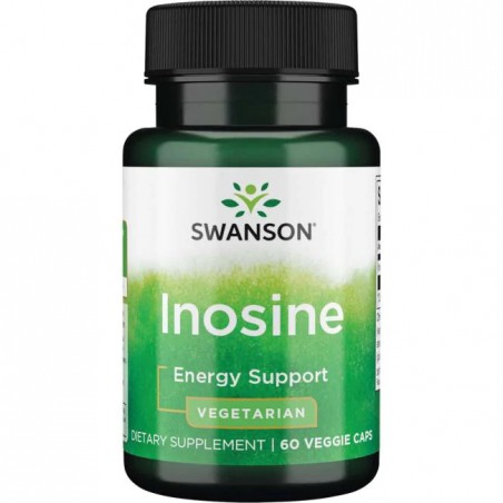 Inosīns, Swanson, 500 mg, 60 kapsulas