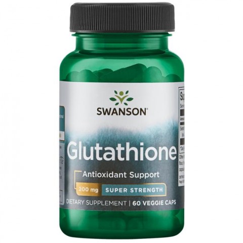 L-Glutationa samazināts, Swanson, 200mg, 60 kapsulas