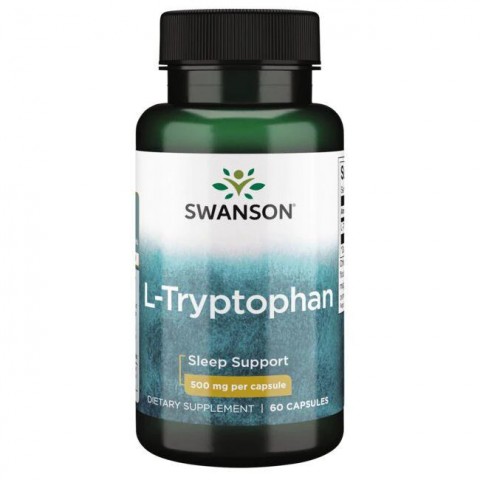 L-triptofāns, Swanson, 500 mg, 60 kapsulas
