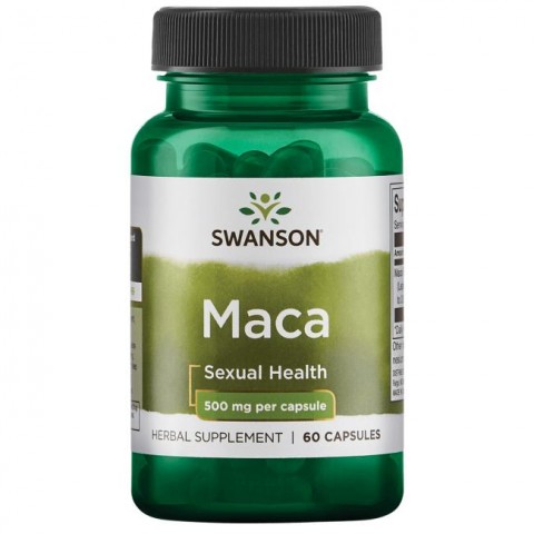 Maca, Swanson, 500mg, 60 kapsulas