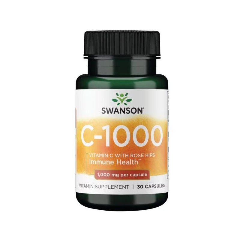 C vitamīns ar dadžu ekstraktu, Swanson, 1000mg, 30 kapsulas C vitamīns ar dadžu ekstraktu, Swanson, 1000mg, 30 kapsulas