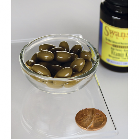 Dabīgais K2 vitamīns, Swanson, 100mcg, 30 kapsulas