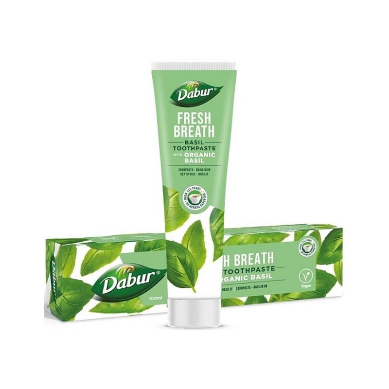 Basil for Fresh Breath toothpaste, Dabur, 100ml