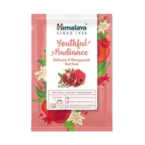 Youthful Radiance Edelweiss & Granātābolu maska, Himalaya, 30ml