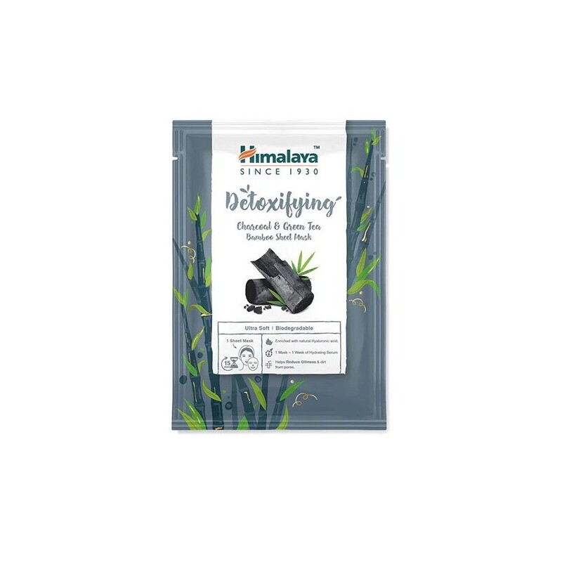 Detoxikējoša kokogles un zaļās tējas bambusa maska, Himalaya, 30ml