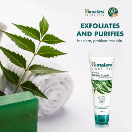 Attīrošs sejas skrubis Neem, Himalaya, 75ml