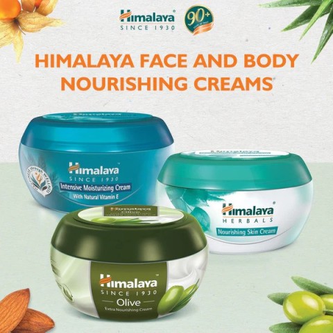 Intensīvi mitrinošs sejas un ķermeņa krēms, Himalaya, 150ml